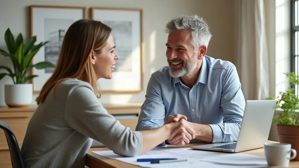 Home remodel in Los Gatos: Remodeling expert and homeowner review plans for Los Gatos project