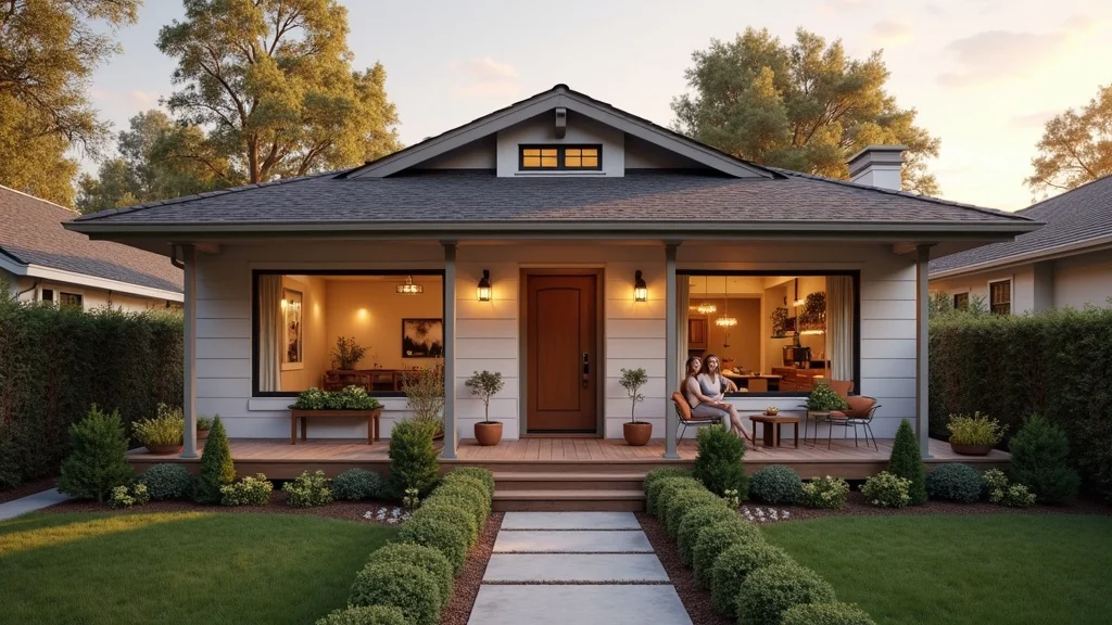 Bay Area home with new addition; homeowners on porch, reflecting increased value and equity from home addition.