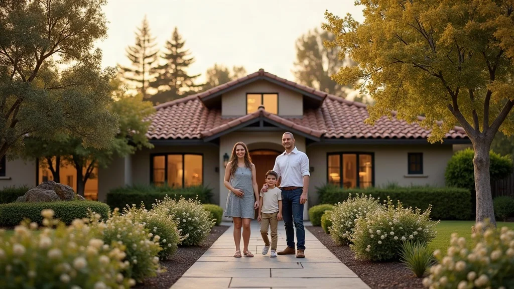 Home remodel in Los Gatos: Inviting residential property with family in remodeled home, blooming gardens, and mountain views